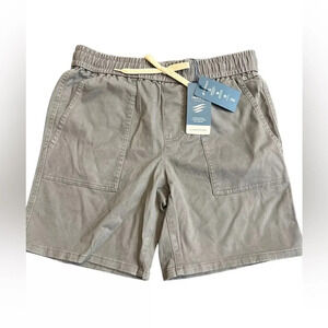 NWT United by Blue Impact Men’s Grey Organic Twill Pull On Shorts